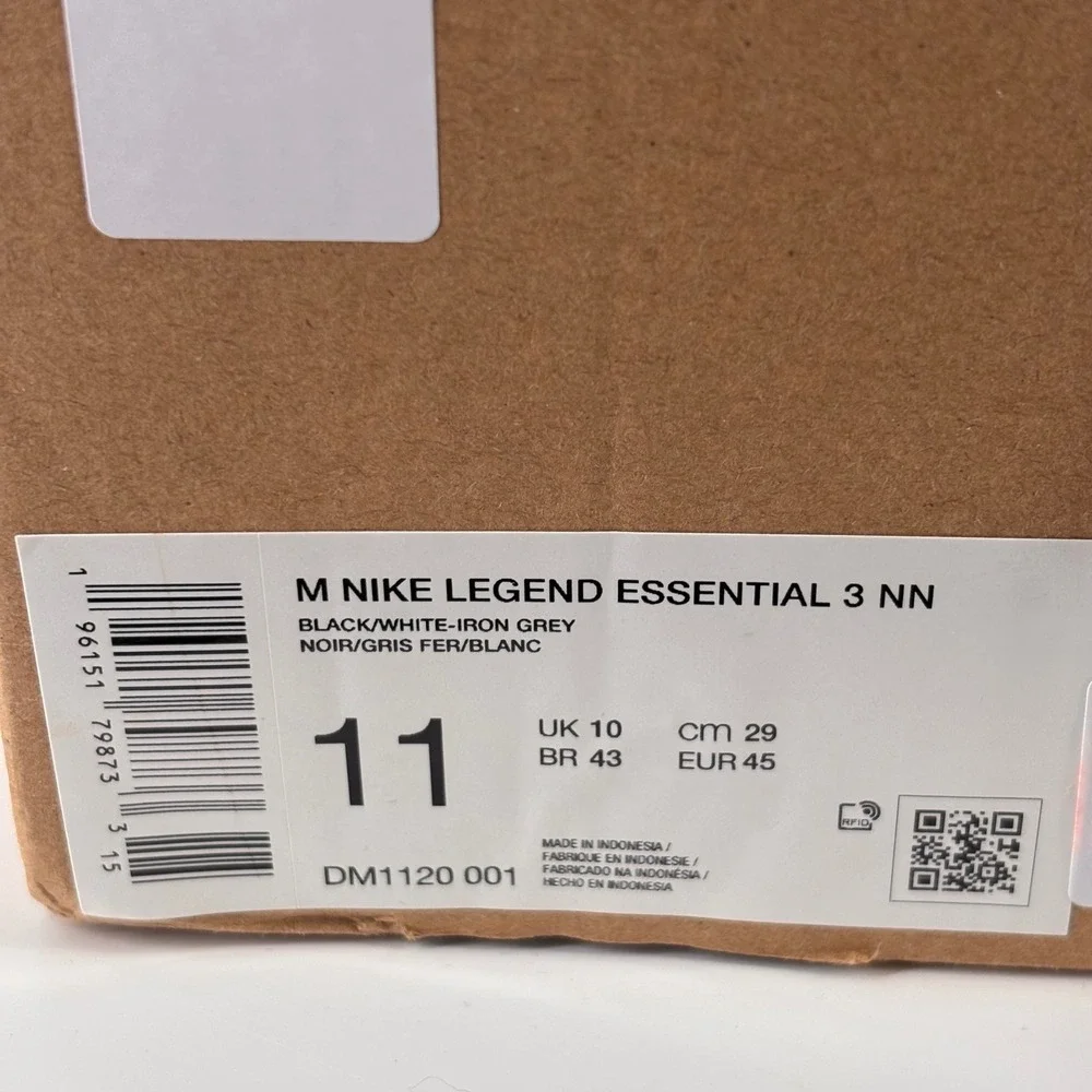 Nike Legend Essential 3 NN Mens 11 Black White Training Gym Shoes DM1120-001